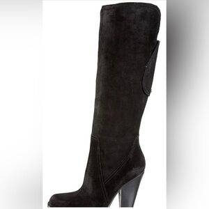 Joan & David Women’s Karina Suede Heeled Boots – Black, Size 9